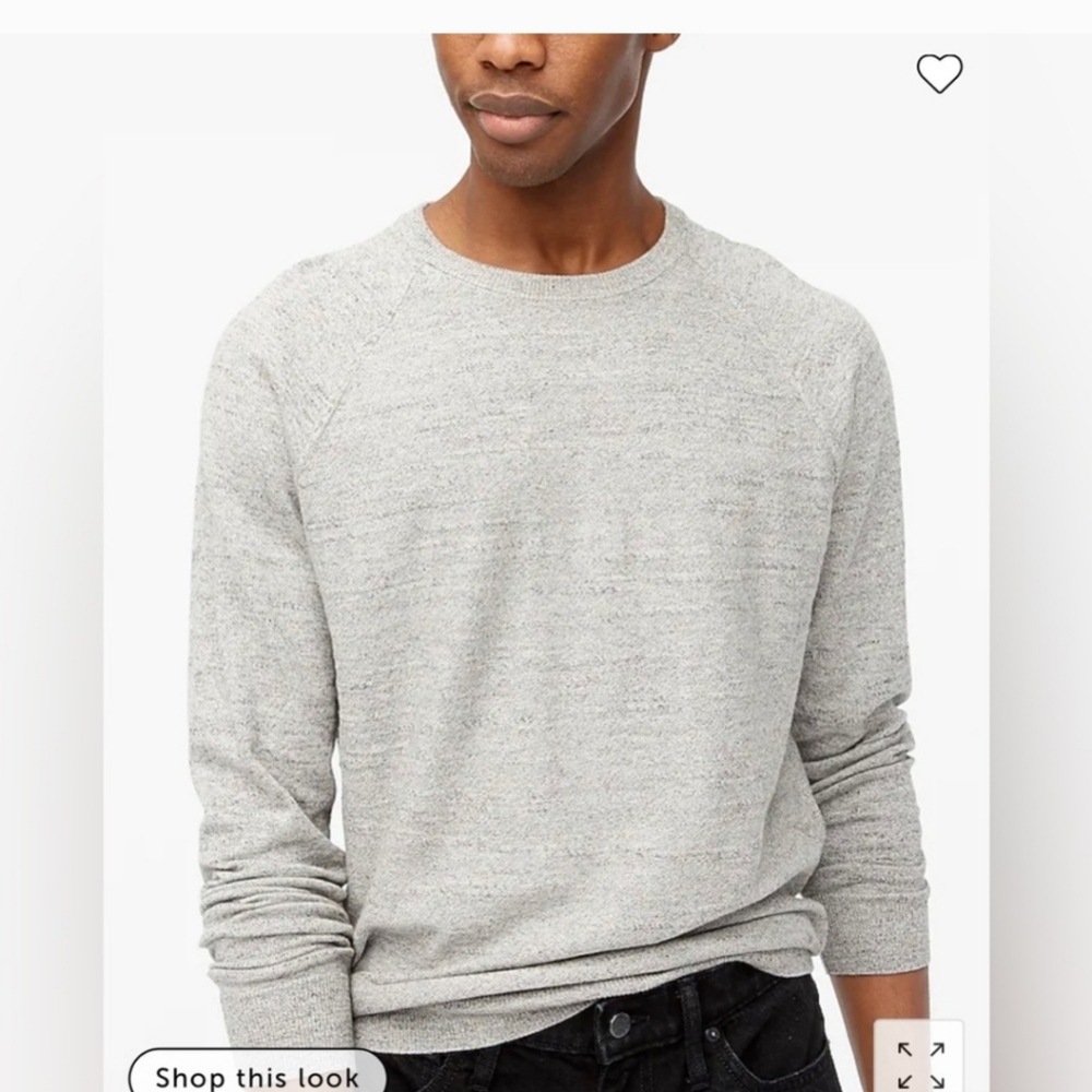 J. Crew Men's Light Gray Crewneck Sweater Size M #48